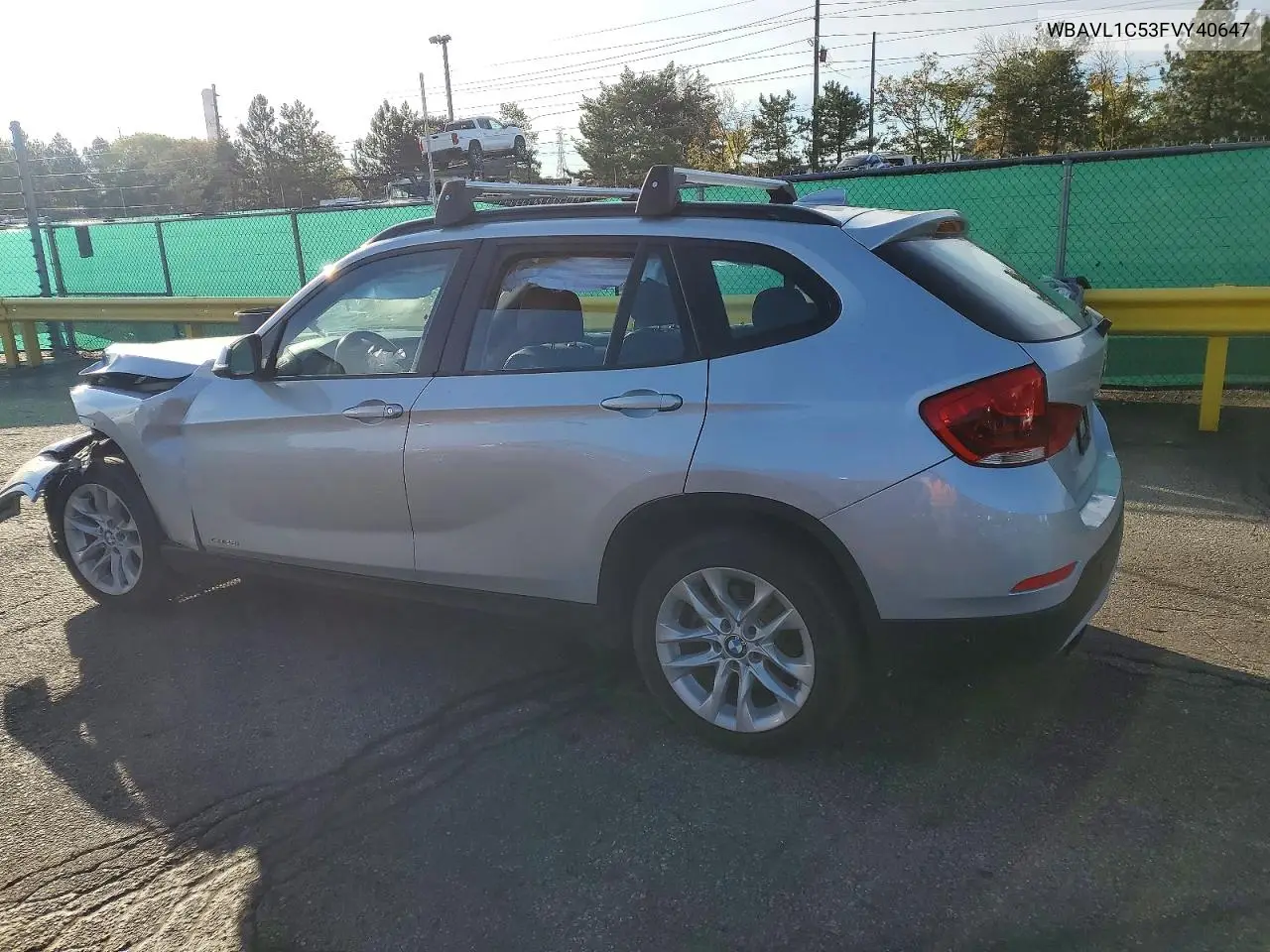 2015 BMW X1 VIN WBAVL1C53FVY40647 — фото 2