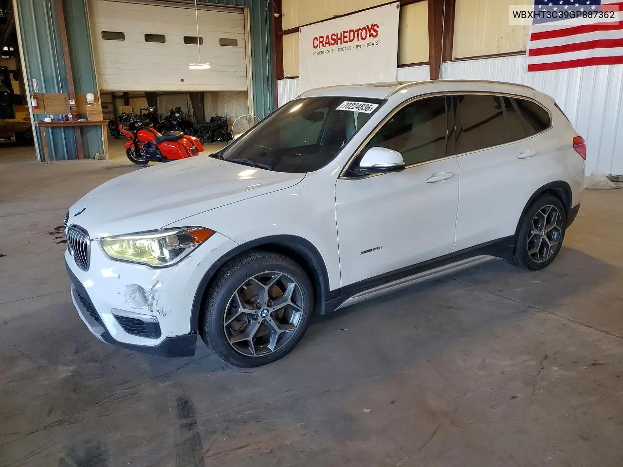 BMW X1 2016, VIN WBXHT3C39GP887362