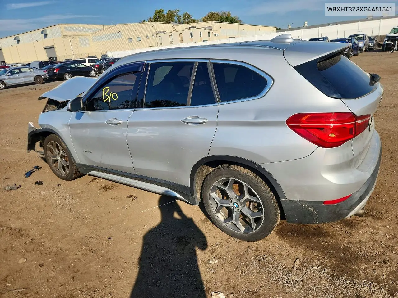 2016 BMW X1 VIN WBXHT3Z3XG4A51541 — фото 2