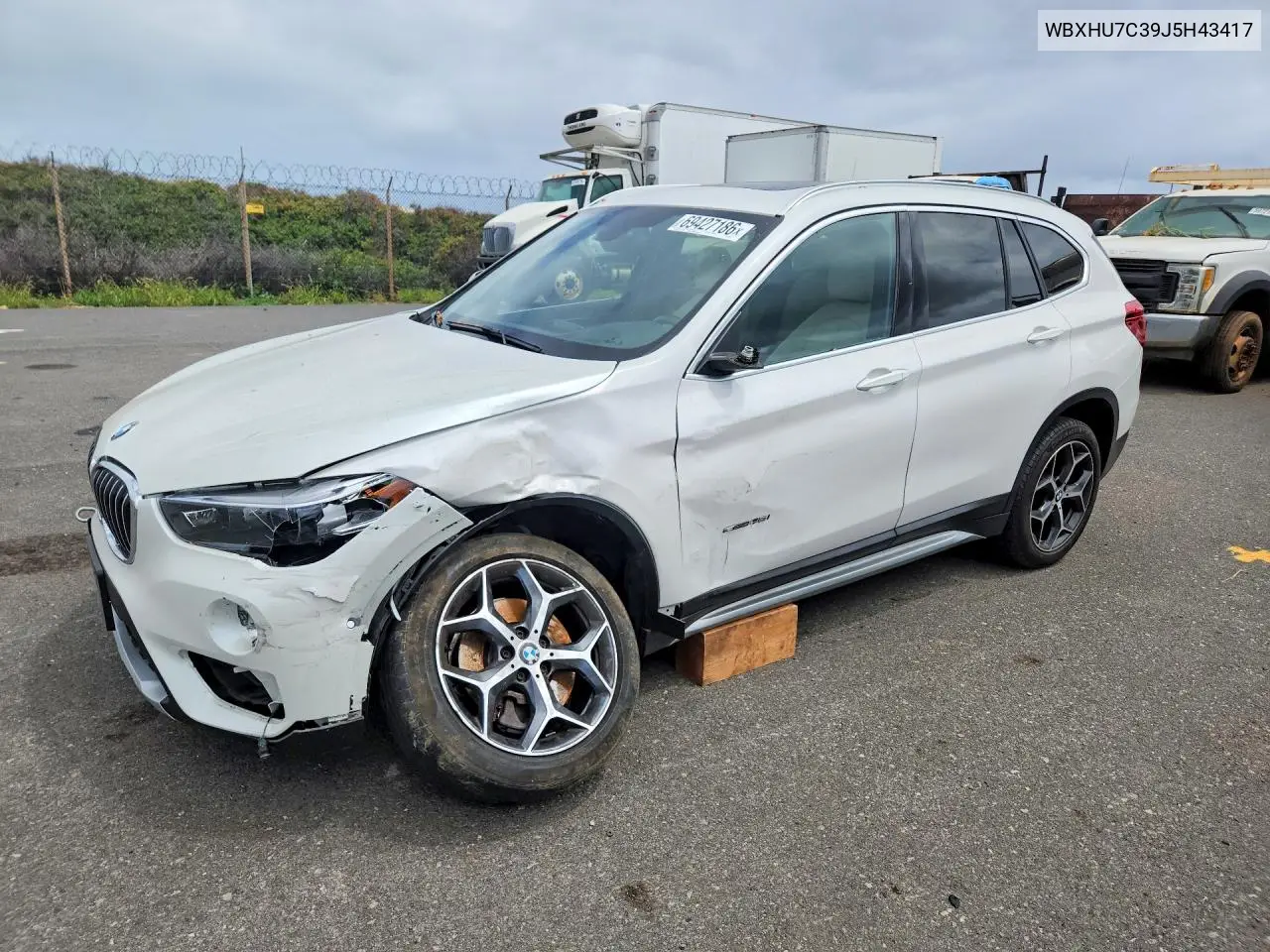 BMW X1 2018, VIN WBXHU7C39J5H43417