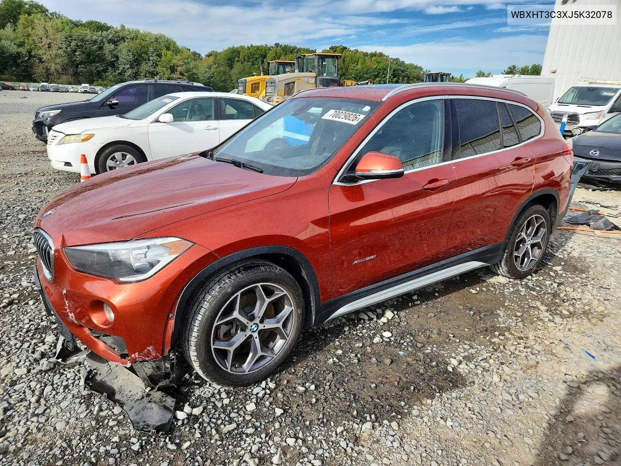 BMW X1 2018, VIN WBXHT3C3XJ5K32078