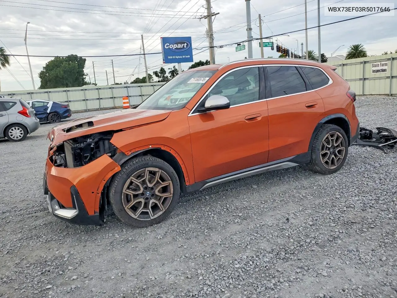 BMW X1 2024, VIN WBX73EF03R5017646