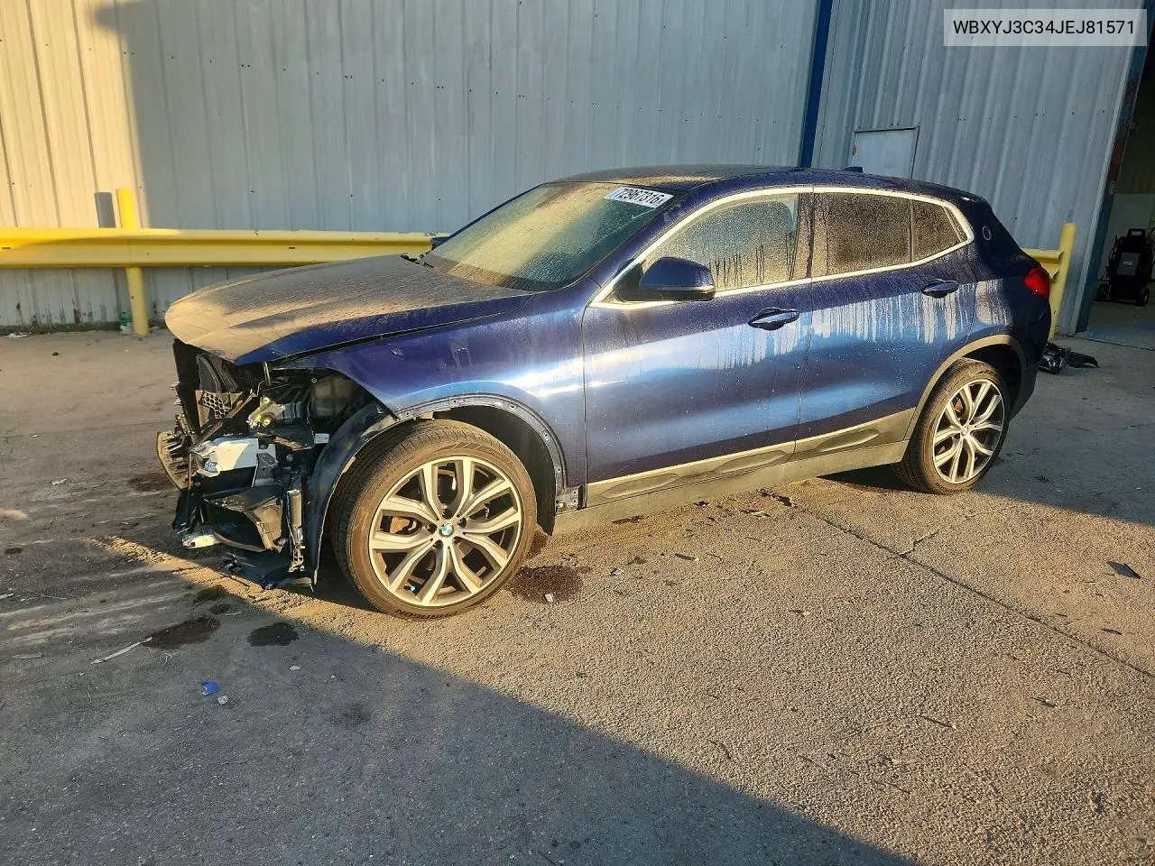 BMW X2 2018, VIN WBXYJ3C34JEJ81571