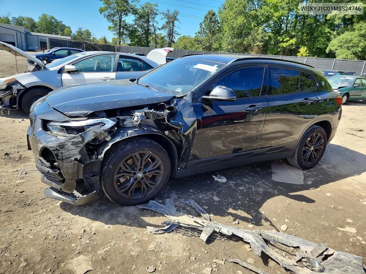 BMW X2 2021, VIN WBXYJ1C01M5S24746