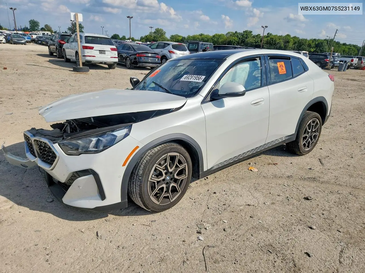 BMW X2 2025, VIN WBX63GM07S5231149