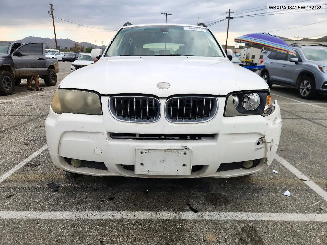 2006 BMW X3 VIN WBXPA93426WD32189 — фото 5