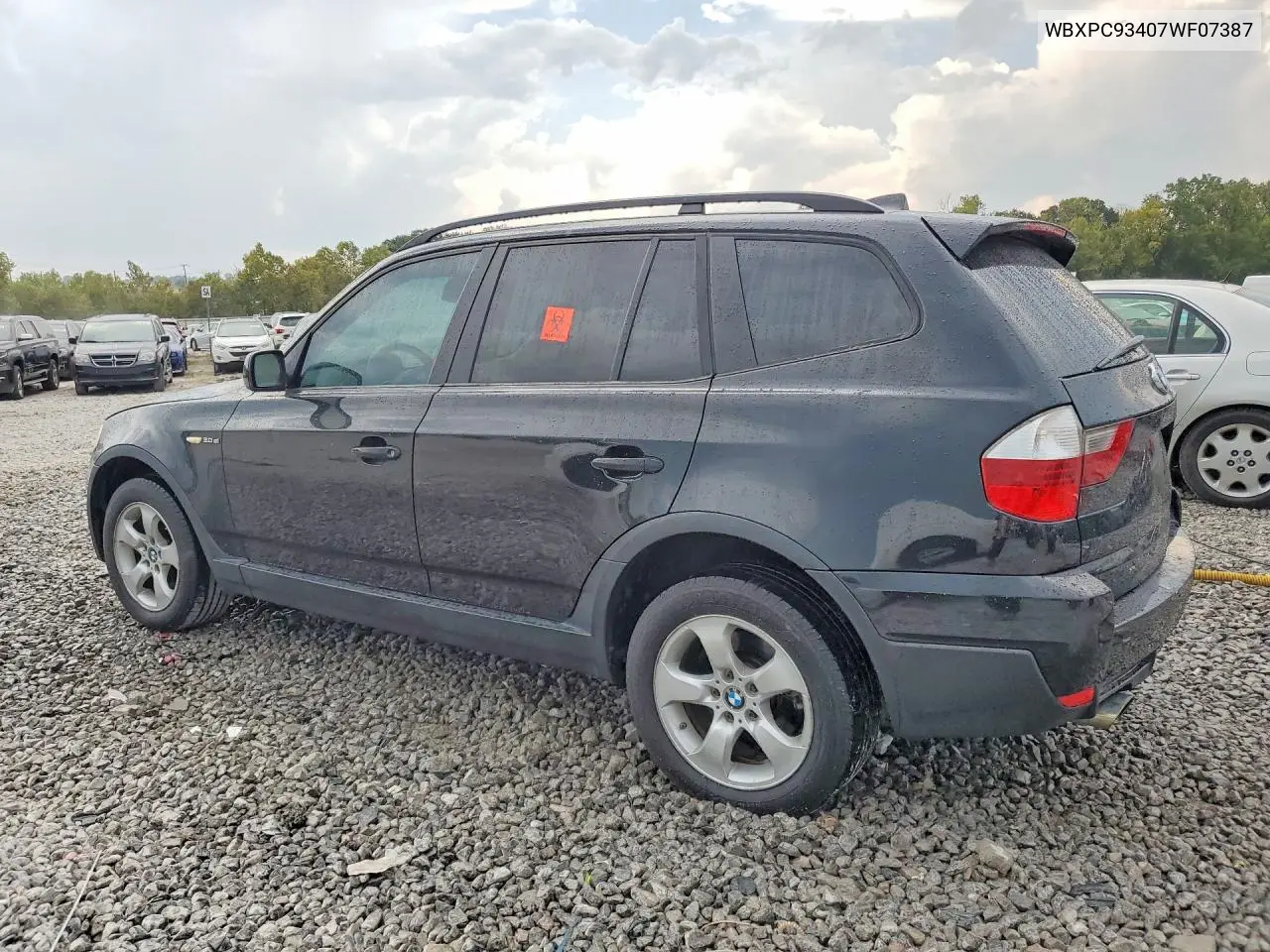 2007 BMW X3 VIN WBXPC93407WF07387 — фото 2