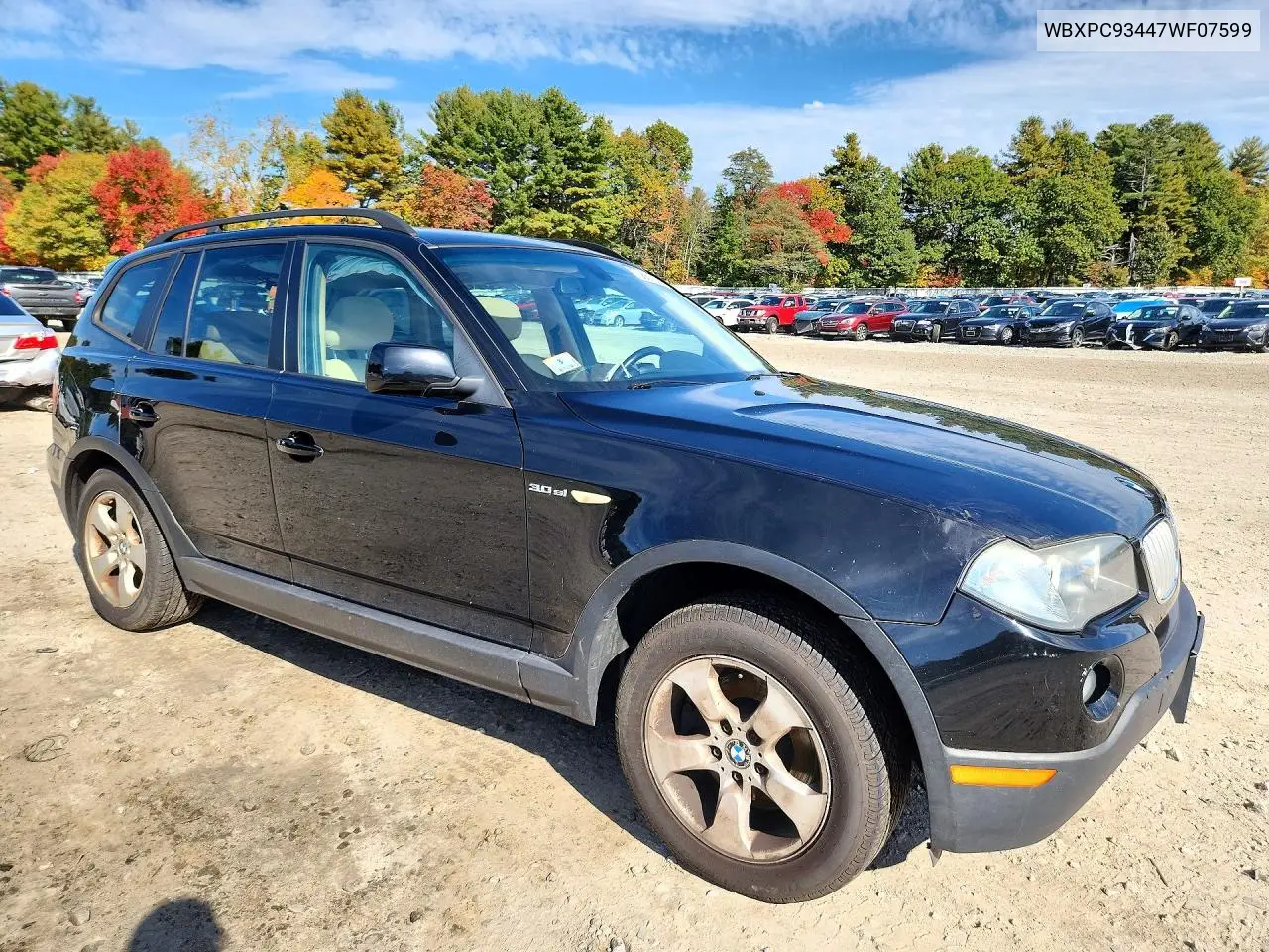 2007 BMW X3 VIN WBXPC93447WF07599 — фото 4