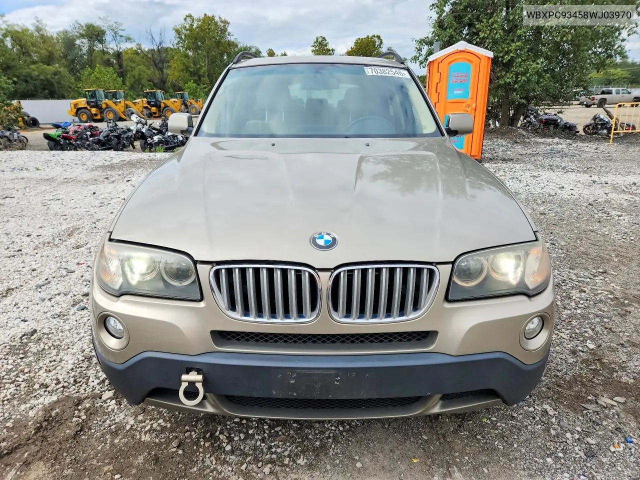 2008 BMW X3 VIN WBXPC93458WJ03970 — фото 5