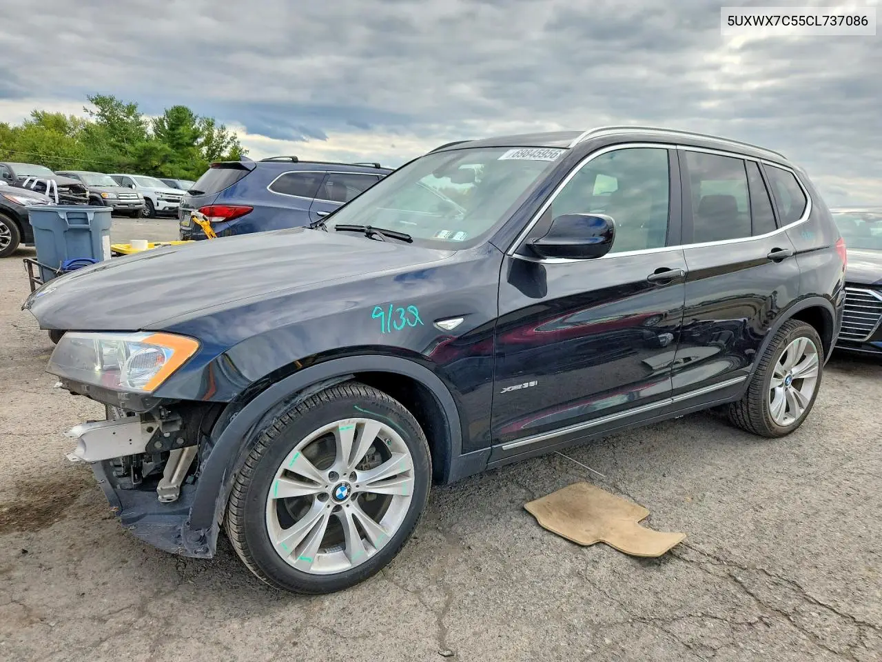 BMW X3 2012, VIN 5UXWX7C55CL737086