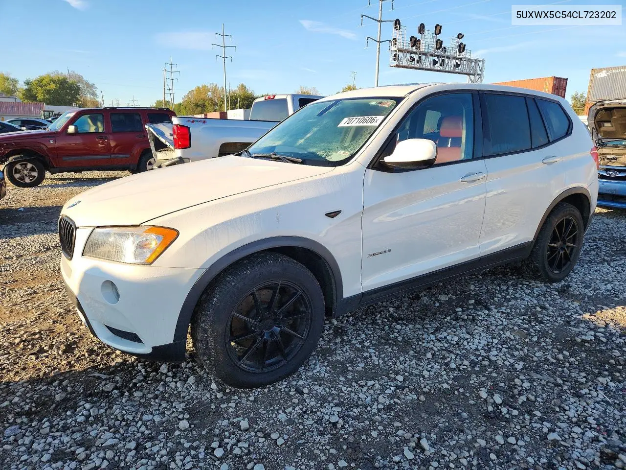 BMW X3 2012, VIN 5UXWX5C54CL723202