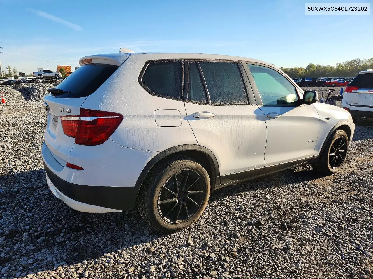 2012 BMW X3 VIN 5UXWX5C54CL723202 — фото 3