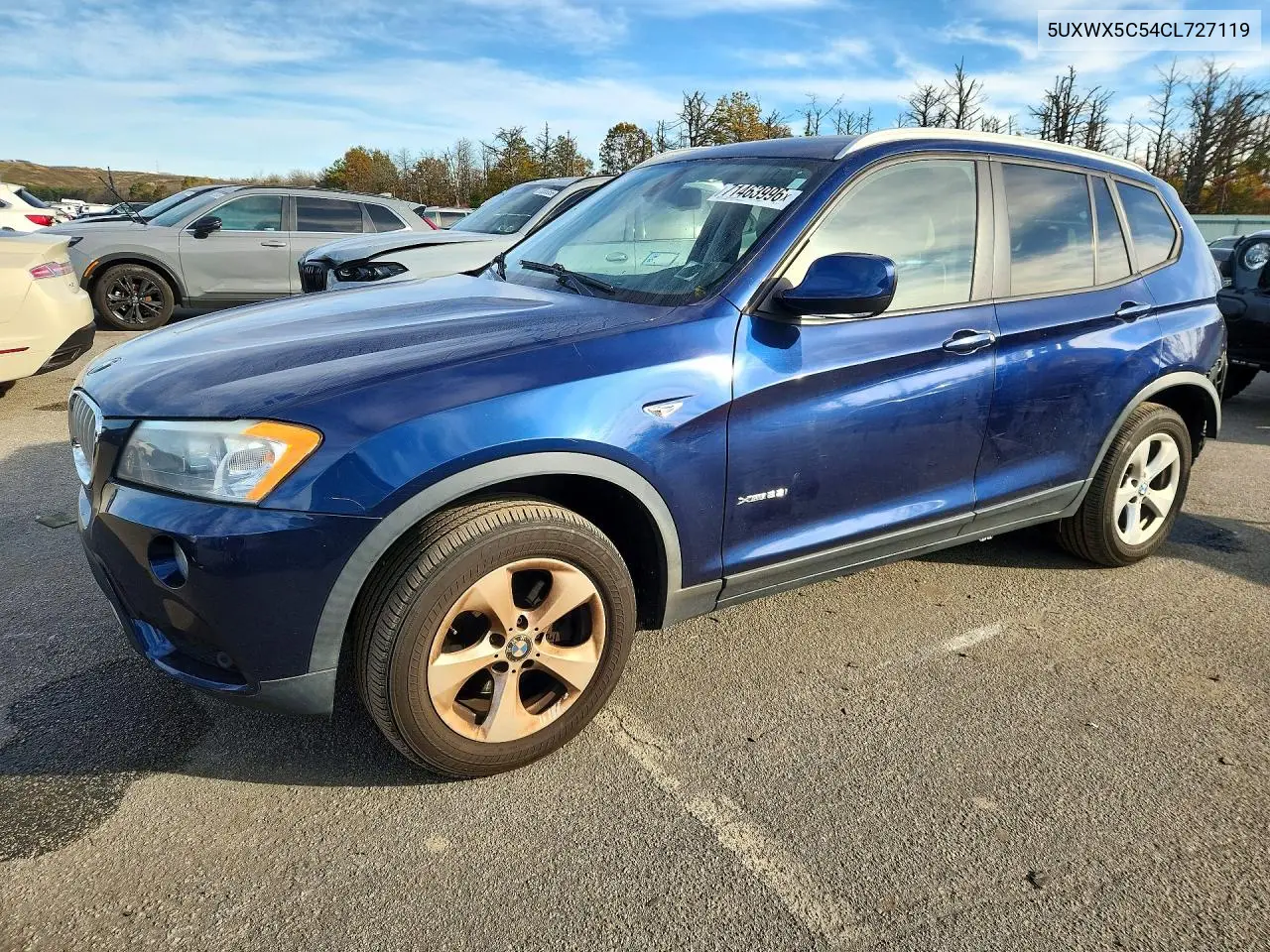 BMW X3 2012, VIN 5UXWX5C54CL727119