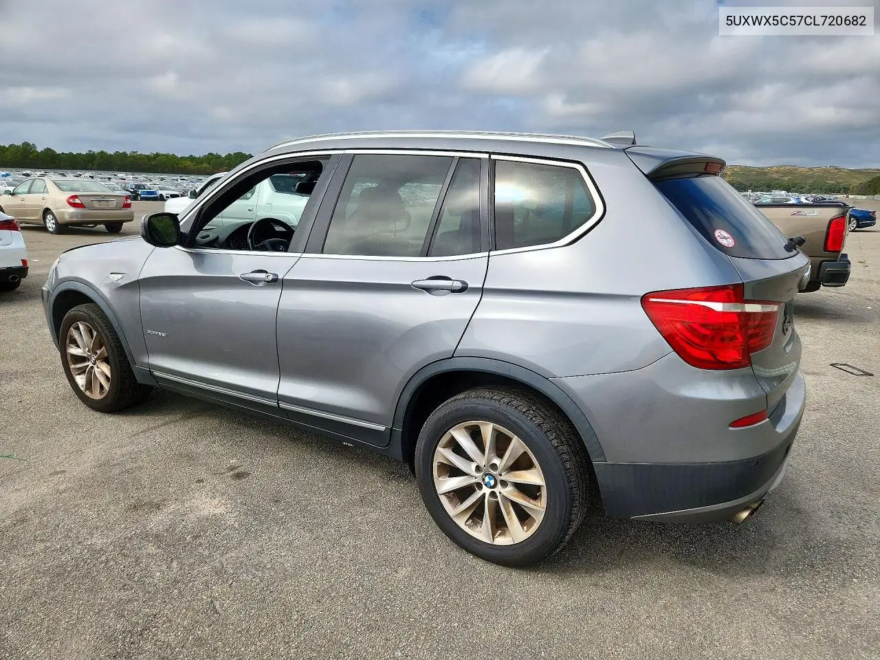 2012 BMW X3 VIN 5UXWX5C57CL720682 — фото 2