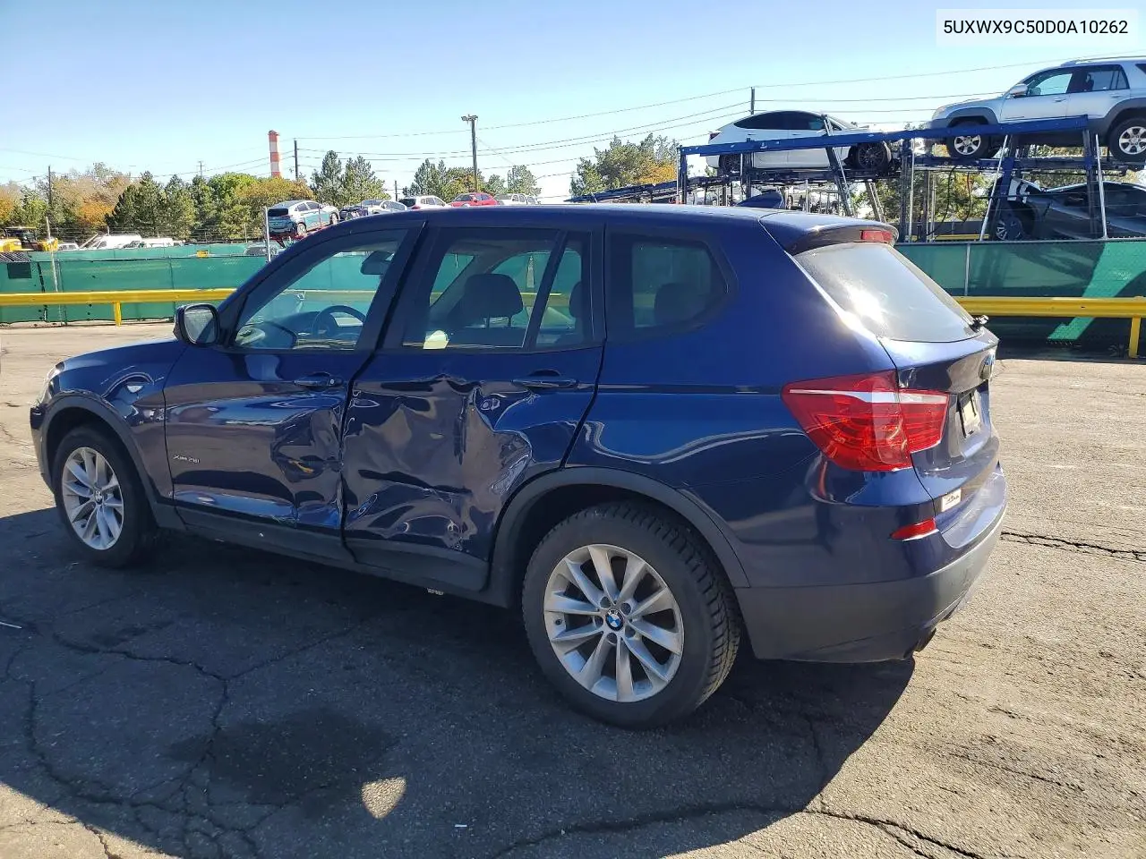 2013 BMW X3 VIN 5UXWX9C50D0A10262 — фото 2