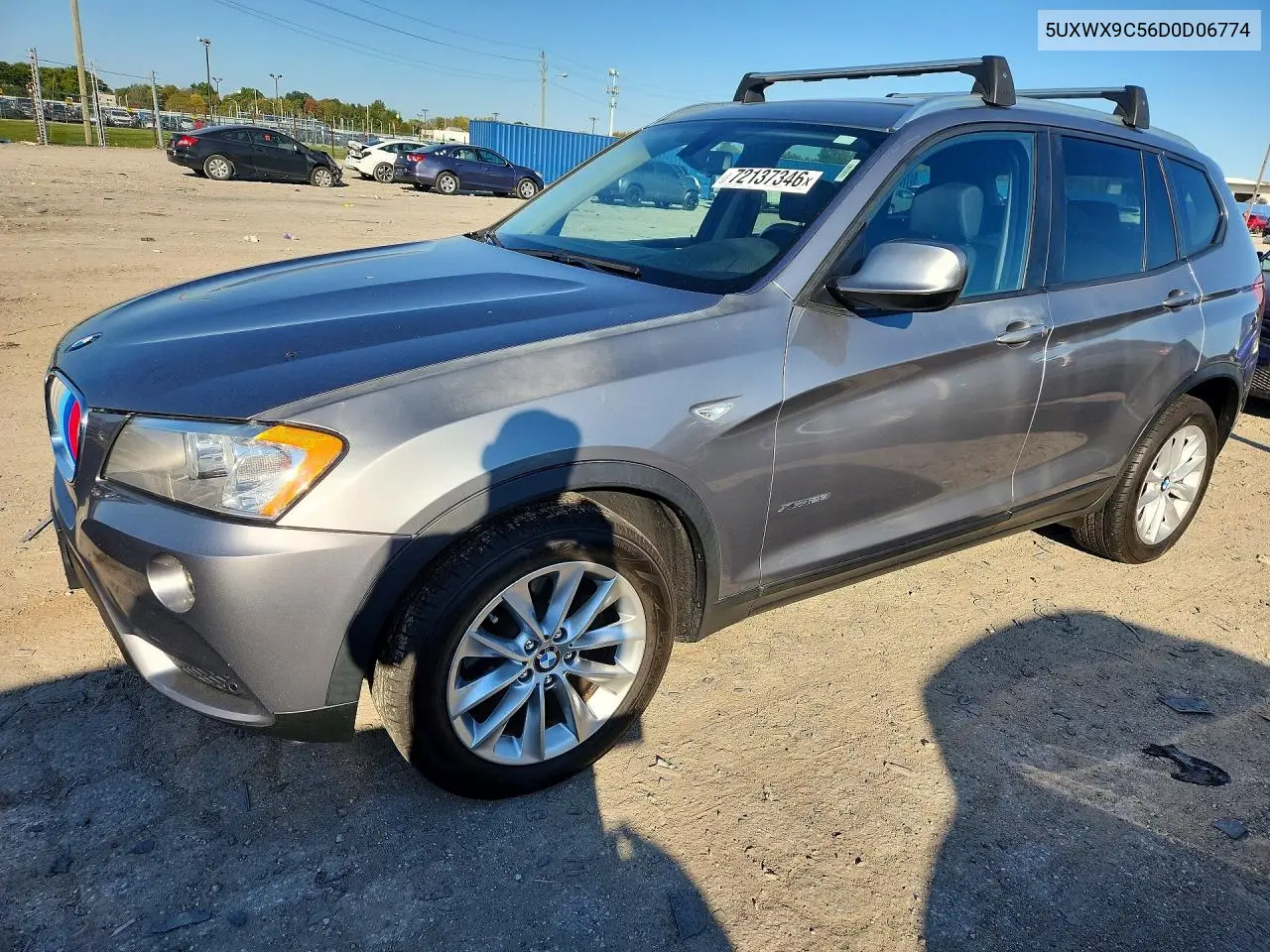 BMW X3 2013, VIN 5UXWX9C56D0D06774