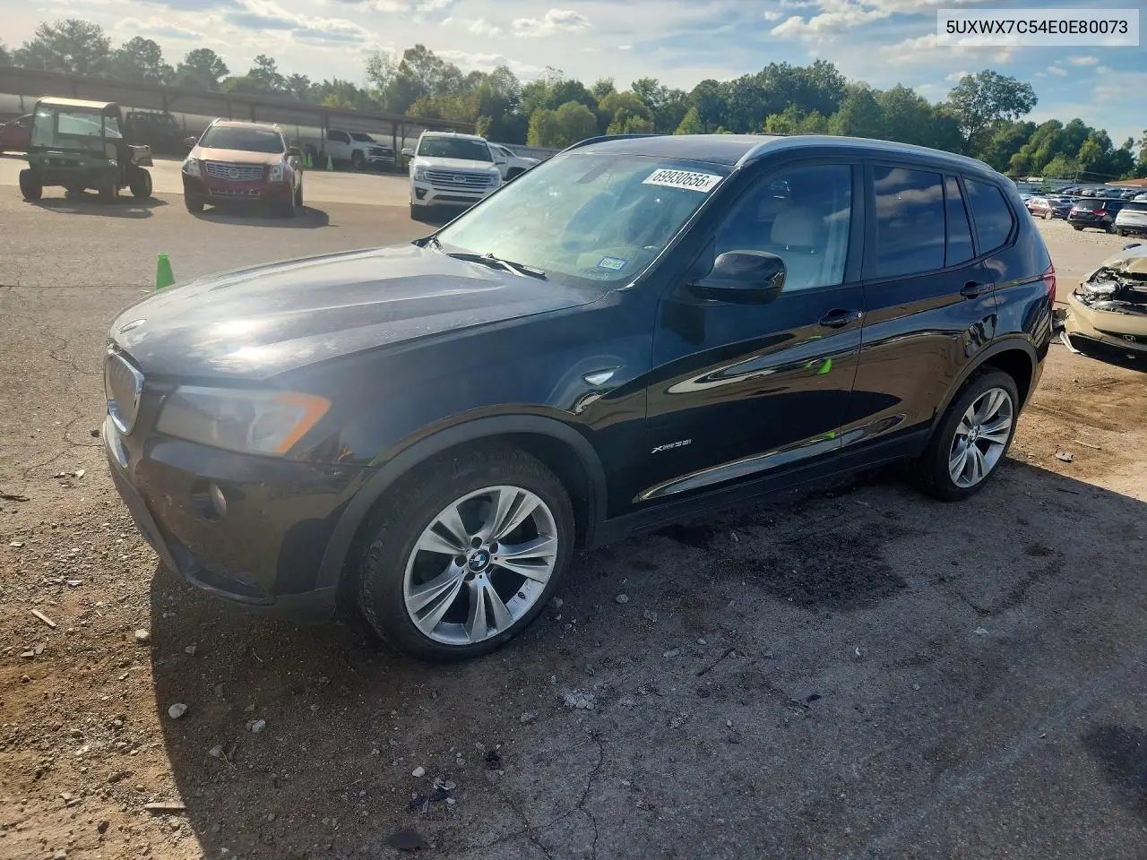 BMW X3 2014, VIN 5UXWX7C54E0E80073