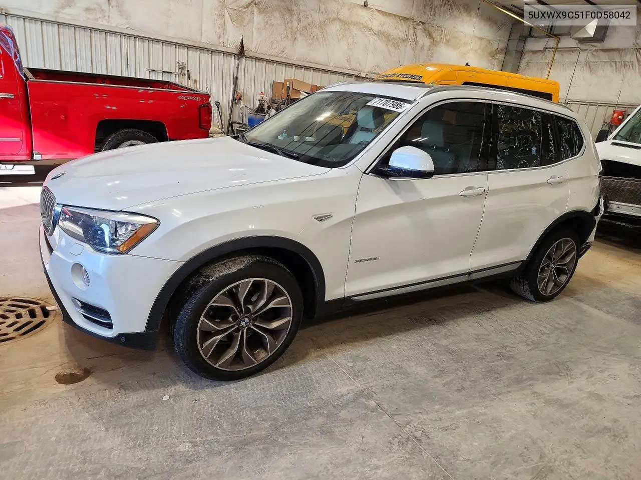 BMW X3 2015, VIN 5UXWX9C51F0D58042