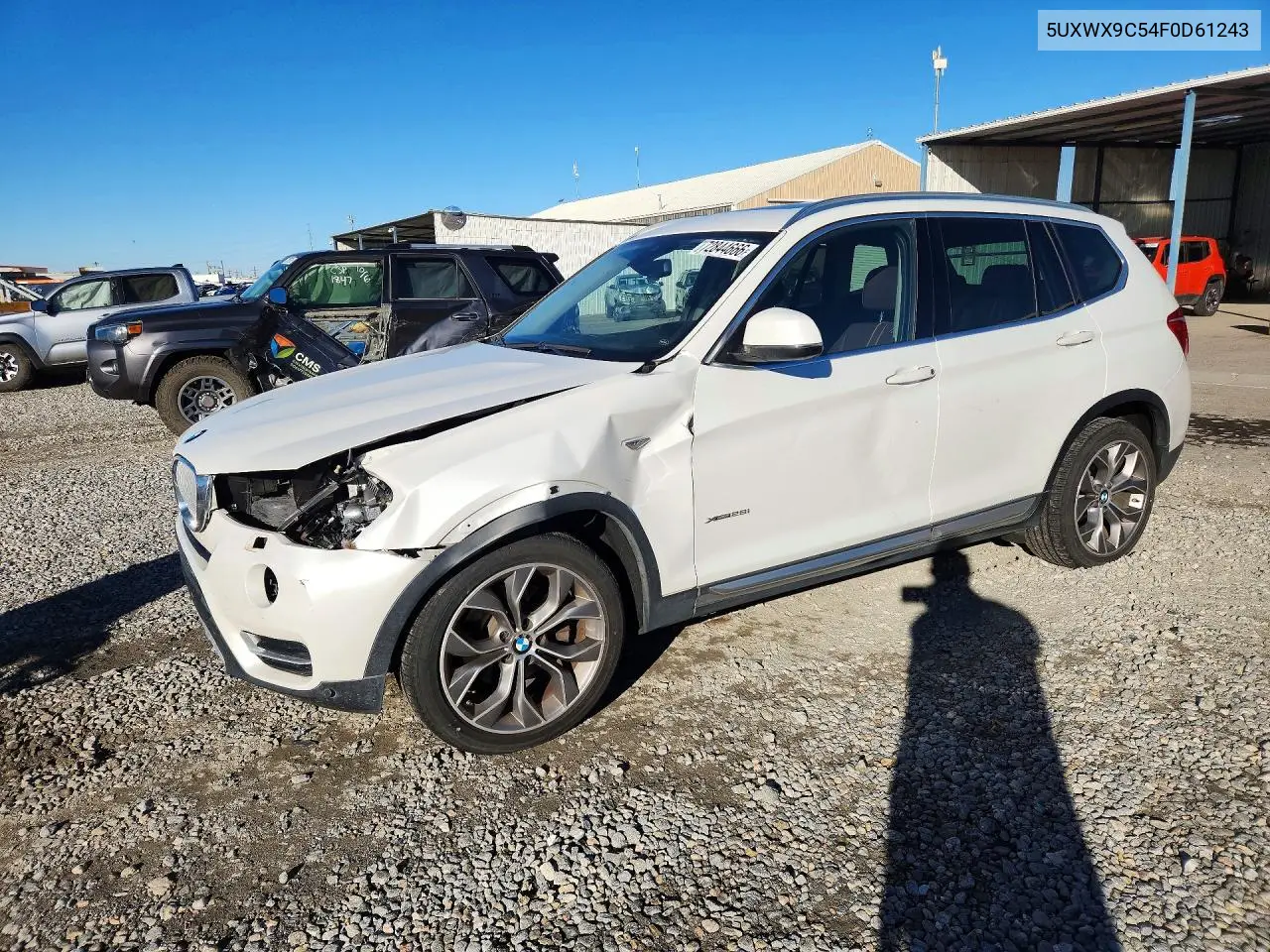 BMW X3 2015, VIN 5UXWX9C54F0D61243