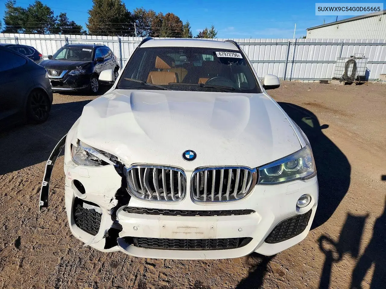 2016 BMW X3 VIN 5UXWX9C54G0D65665 — фото 5