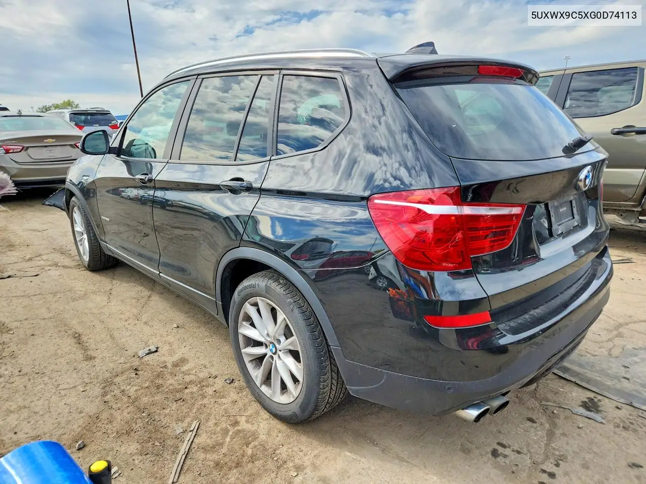 2016 BMW X3 VIN 5UXWX9C5XG0D74113 — фото 2