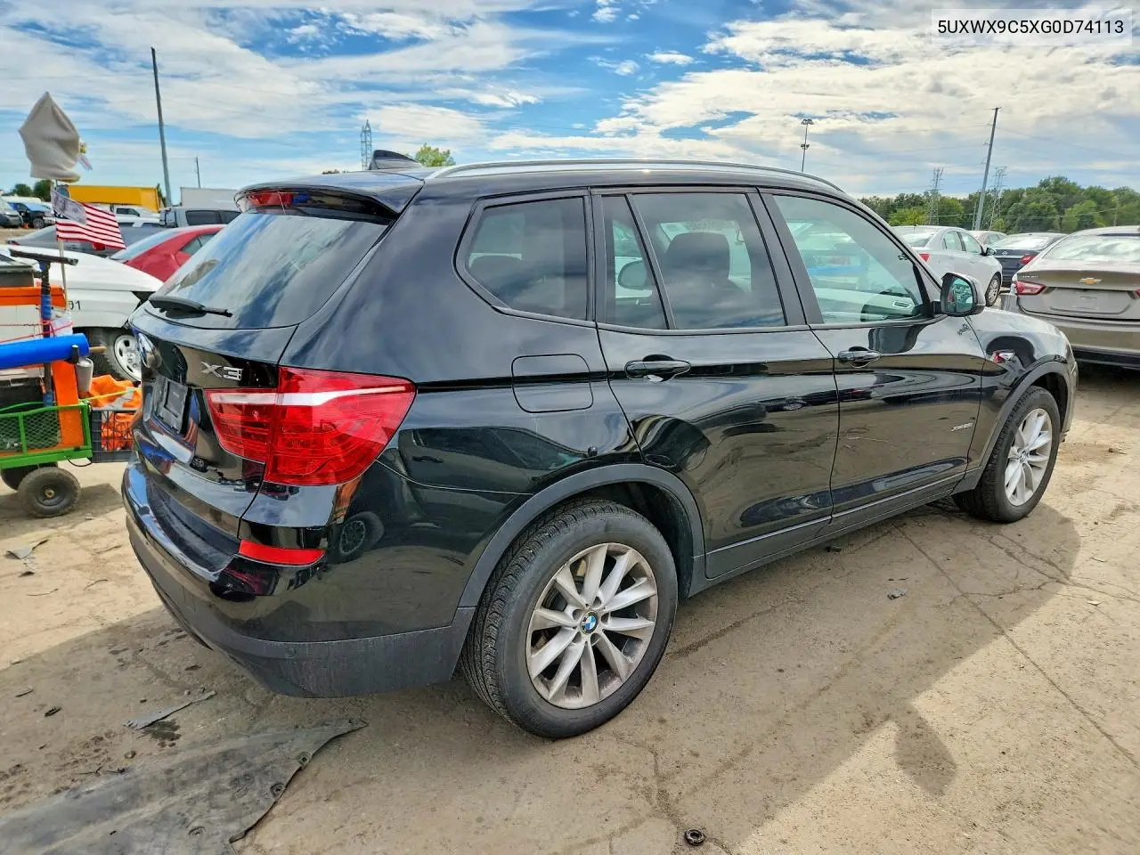 2016 BMW X3 VIN 5UXWX9C5XG0D74113 — фото 3