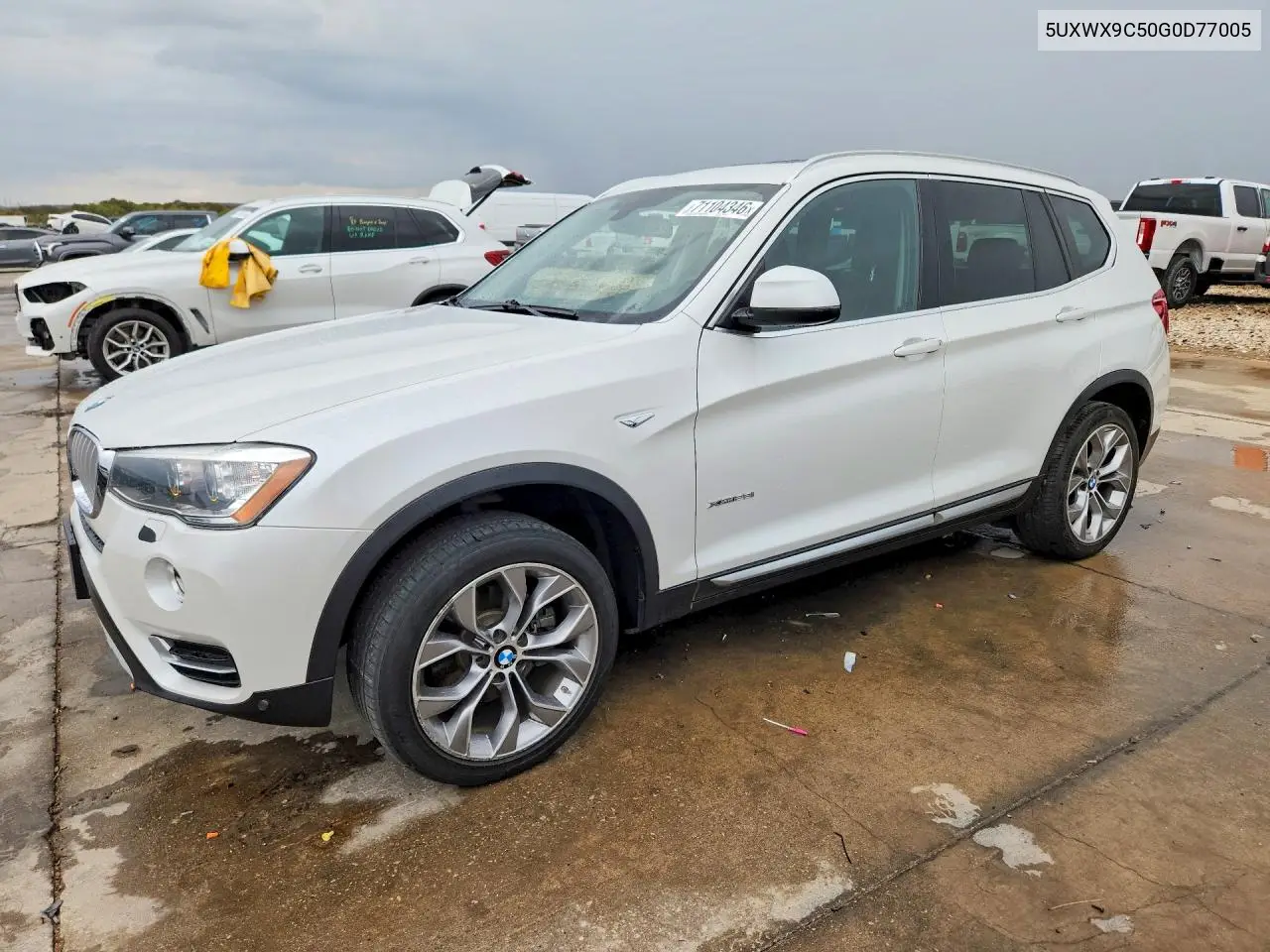 BMW X3 2016, VIN 5UXWX9C50G0D77005
