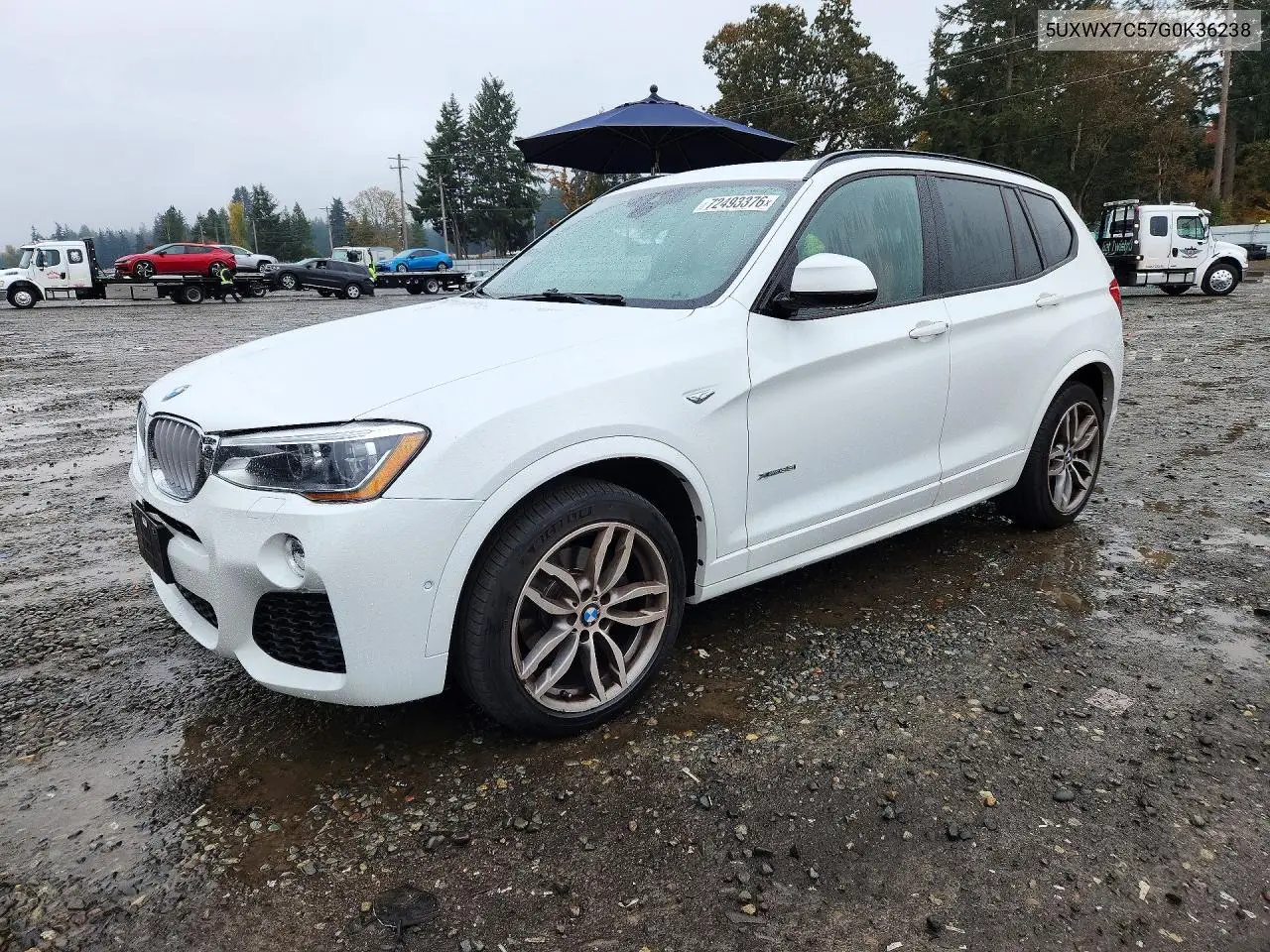 BMW X3 2016, VIN 5UXWX7C57G0K36238
