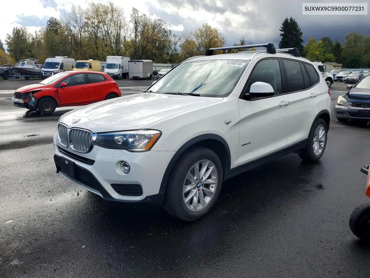BMW X3 2016, VIN 5UXWX9C59G0D77231