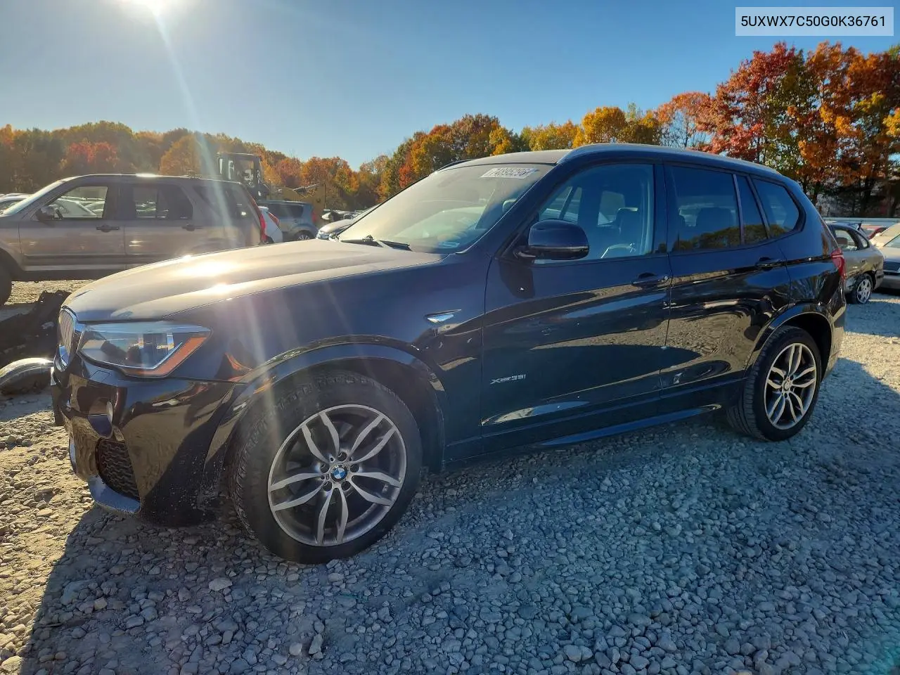 BMW X3 2016, VIN 5UXWX7C50G0K36761