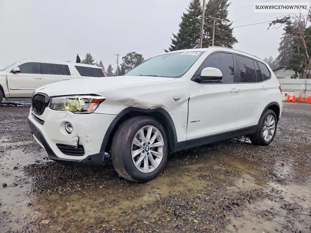 BMW X3 2017, VIN 5UXWX9C37H0W79792
