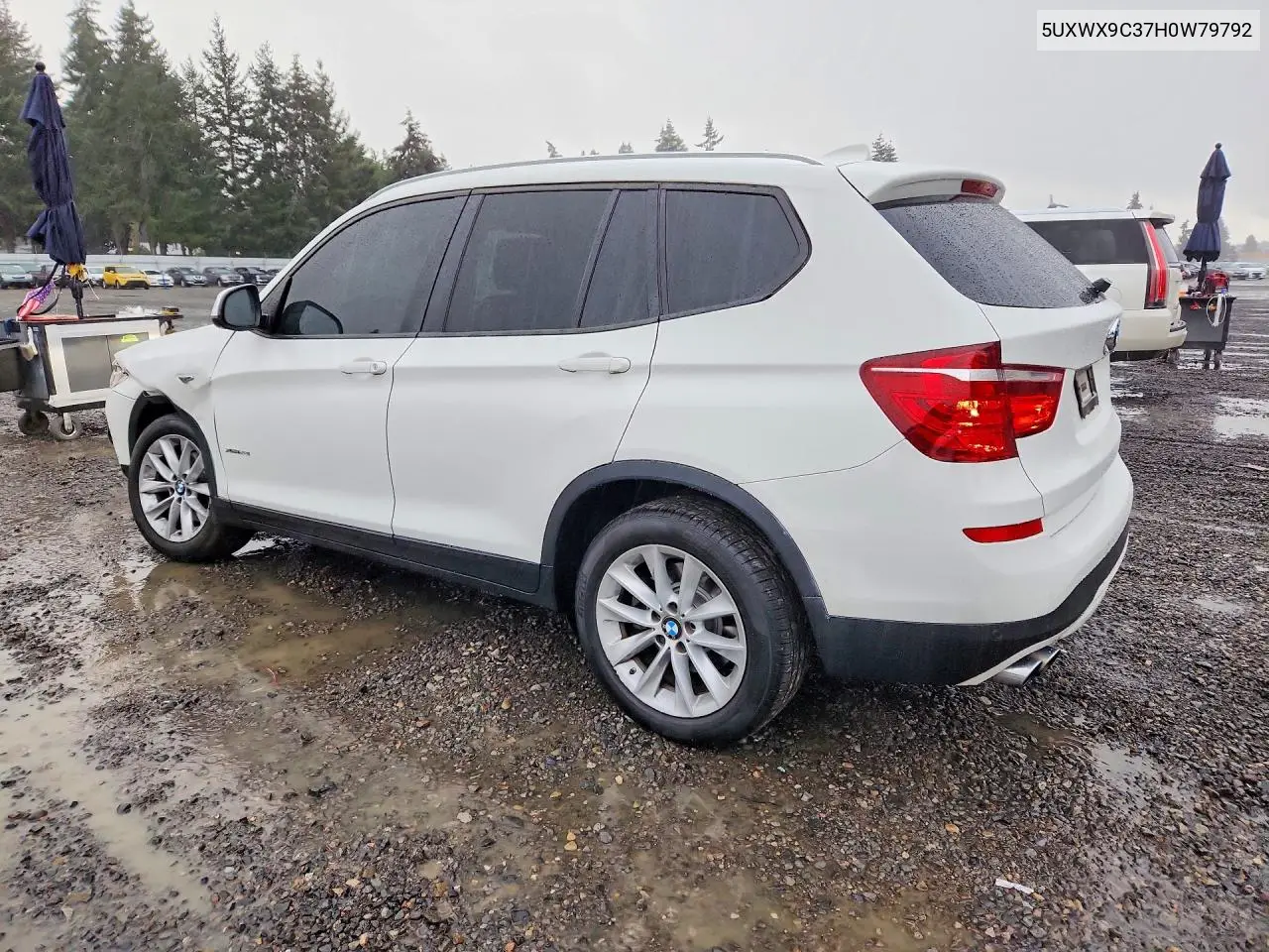 2017 BMW X3 VIN 5UXWX9C37H0W79792 — фото 2