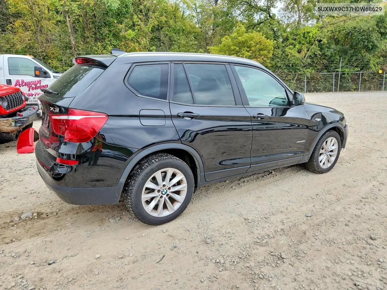 2017 BMW X3 VIN 5UXWX9C37H0W68629 — фото 3