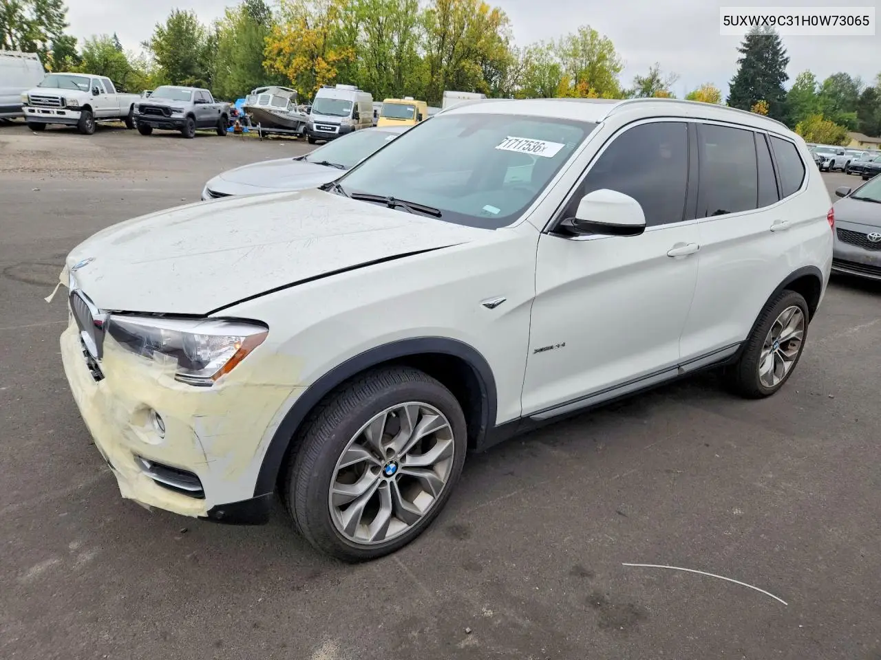 2017 BMW X3 VIN 5UXWX9C31H0W73065 — фото 4