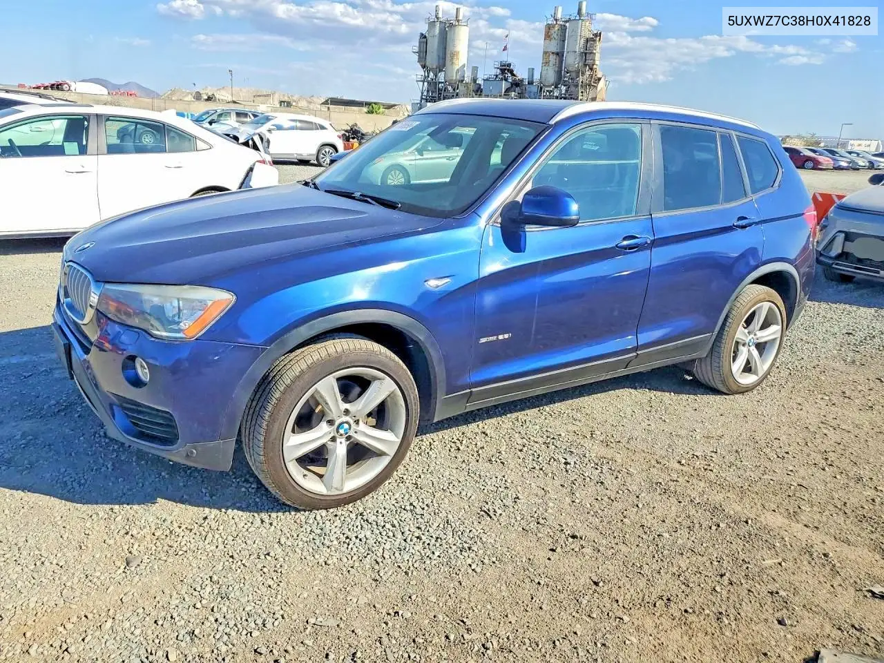 BMW X3 2017, VIN 5UXWZ7C38H0X41828