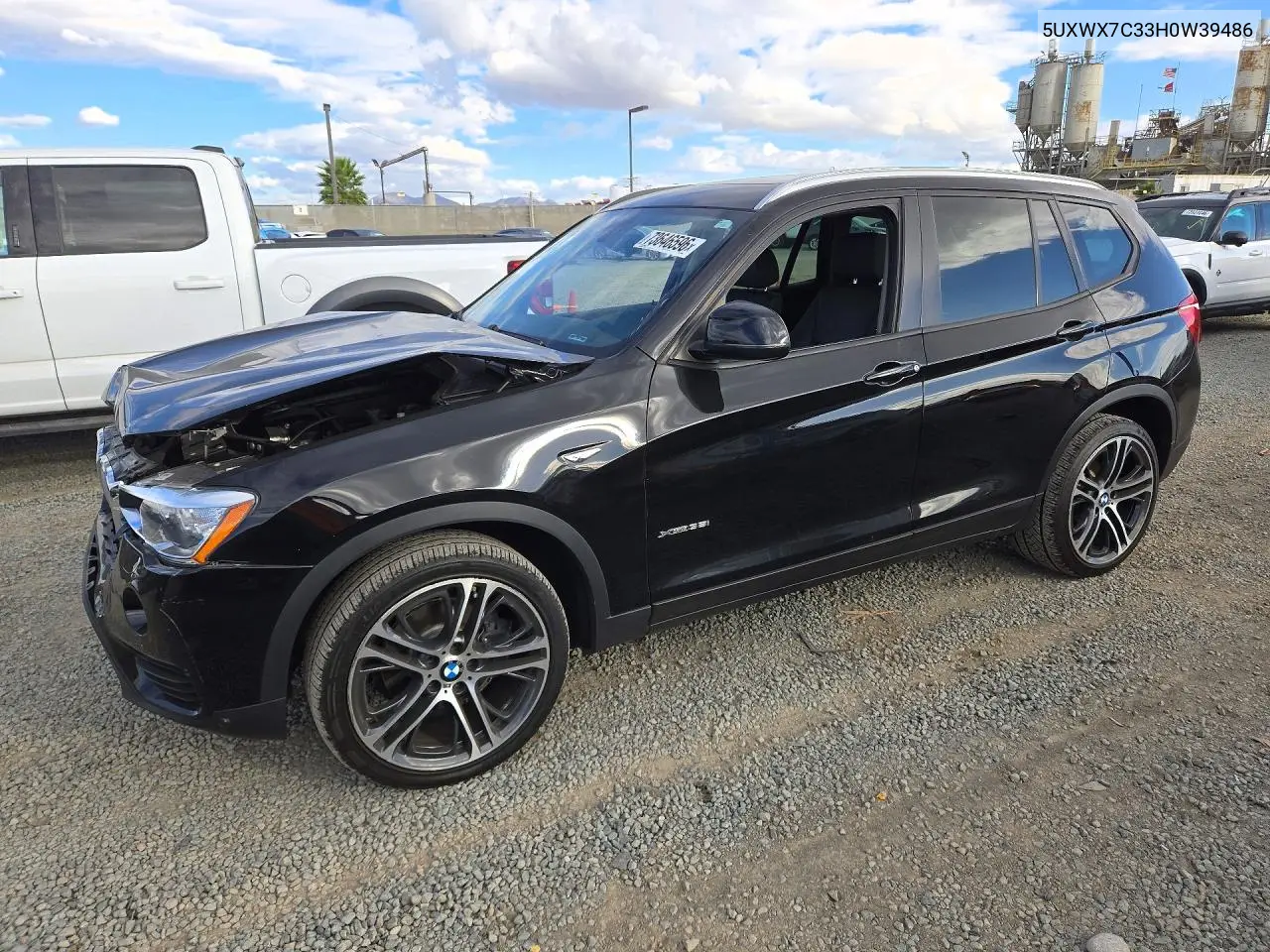BMW X3 2017, VIN 5UXWX7C33H0W39486