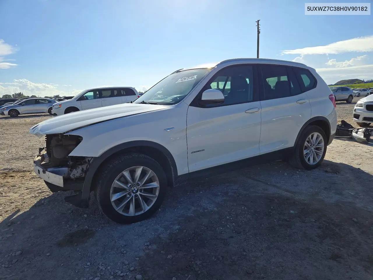 BMW X3 2017, VIN 5UXWZ7C38H0V90182