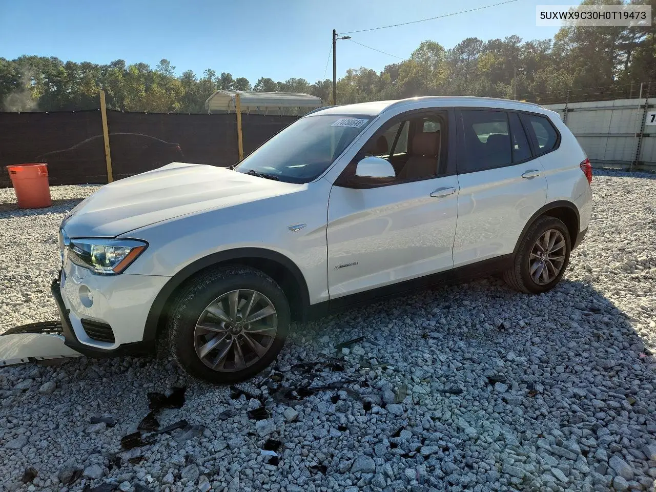 BMW X3 2017, VIN 5UXWX9C30H0T19473