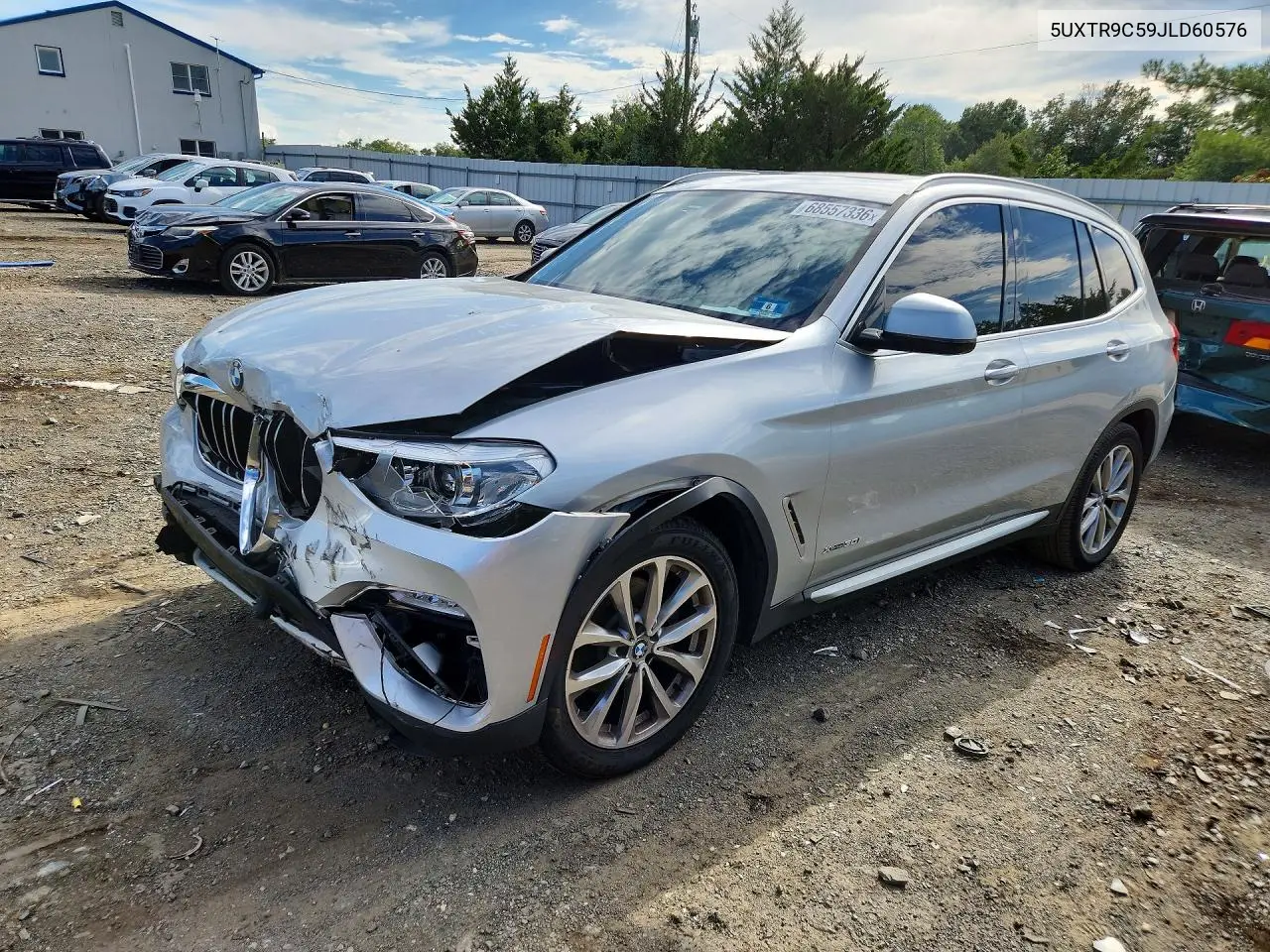 BMW X3 2018, VIN 5UXTR9C59JLD60576
