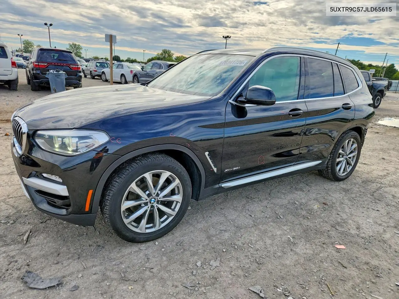 BMW X3 2018, VIN 5UXTR9C57JLD65615