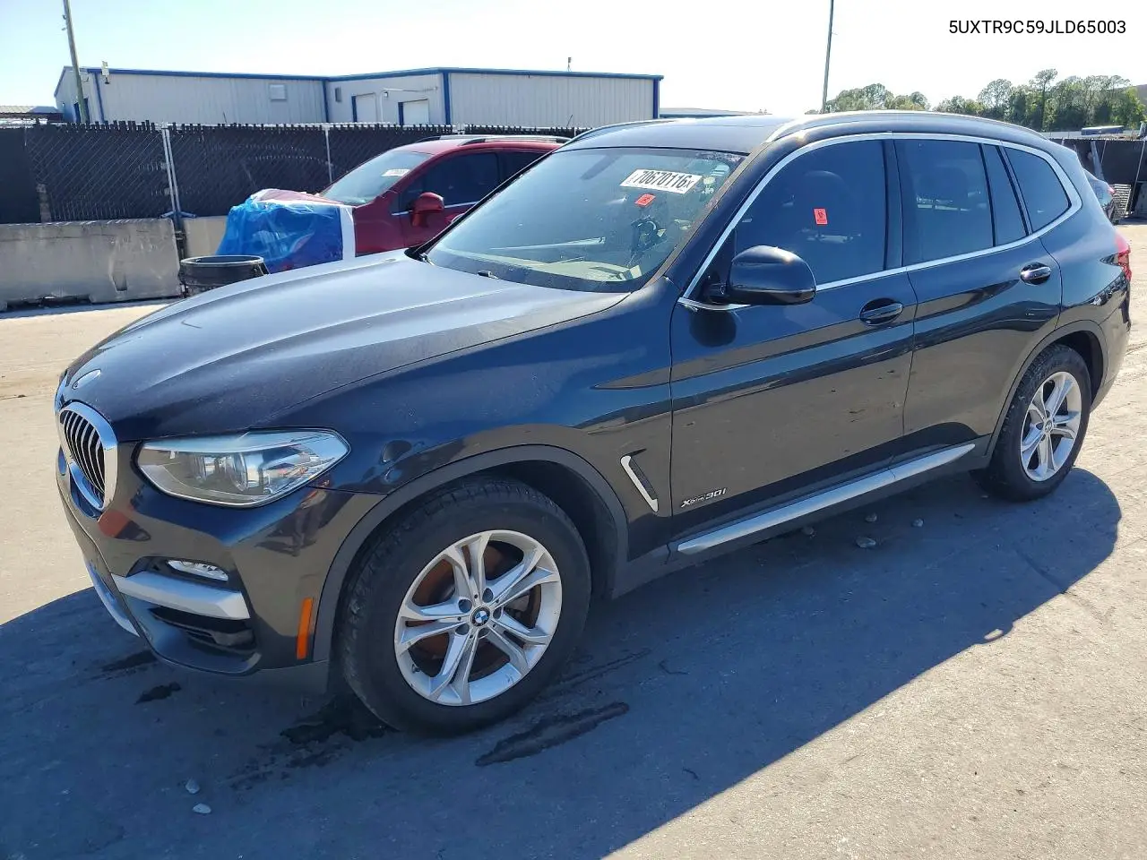 BMW X3 2018, VIN 5UXTR9C59JLD65003