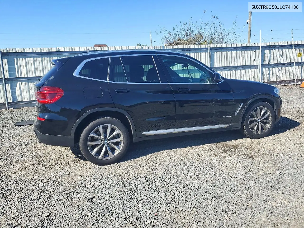 2018 BMW X3 VIN 5UXTR9C50JLC74136 — фото 3
