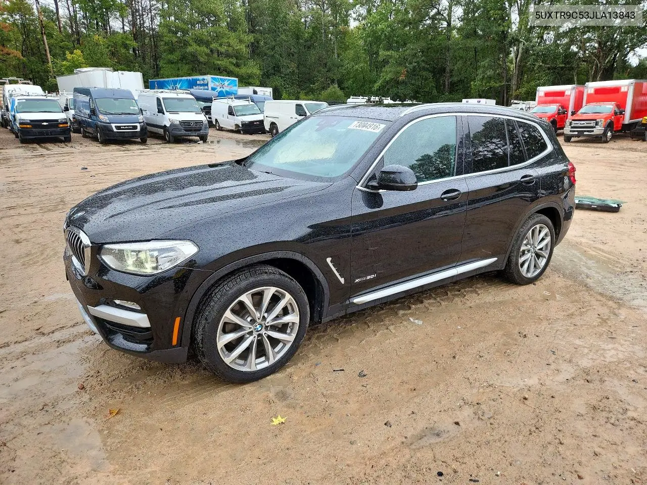 BMW X3 2018, VIN 5UXTR9C53JLA13843