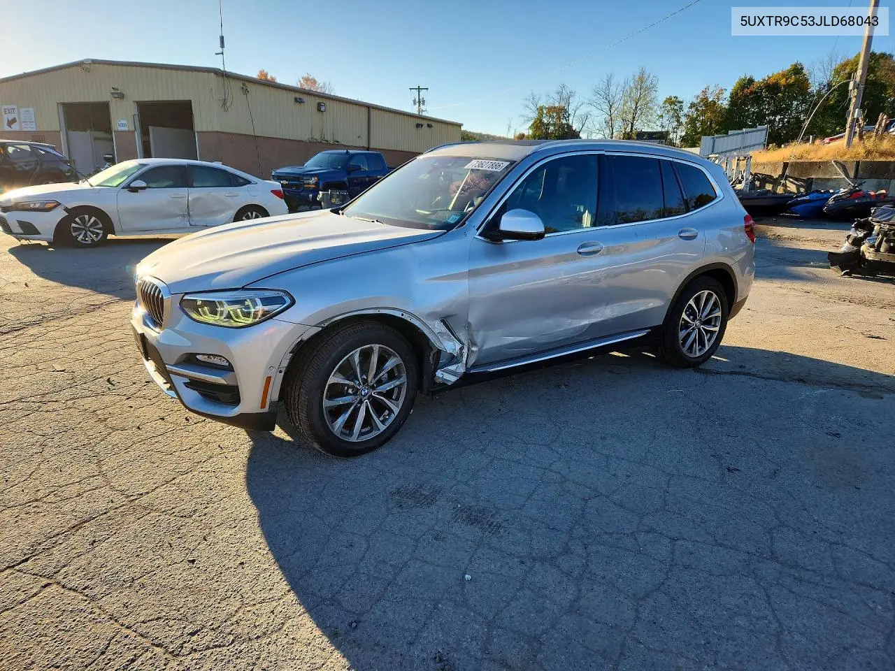 BMW X3 2018, VIN 5UXTR9C53JLD68043