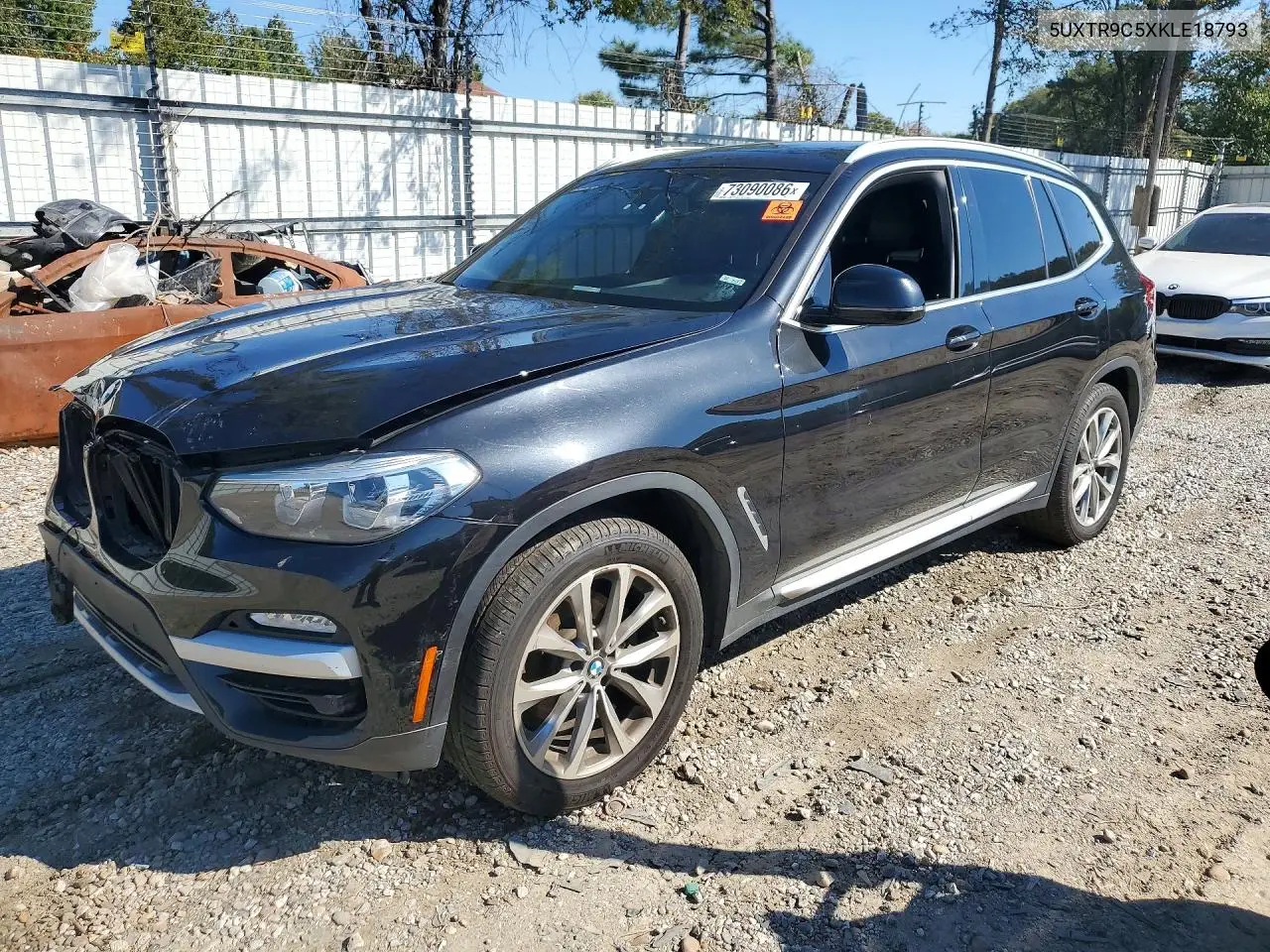 BMW X3 2019, VIN 5UXTR9C5XKLE18793