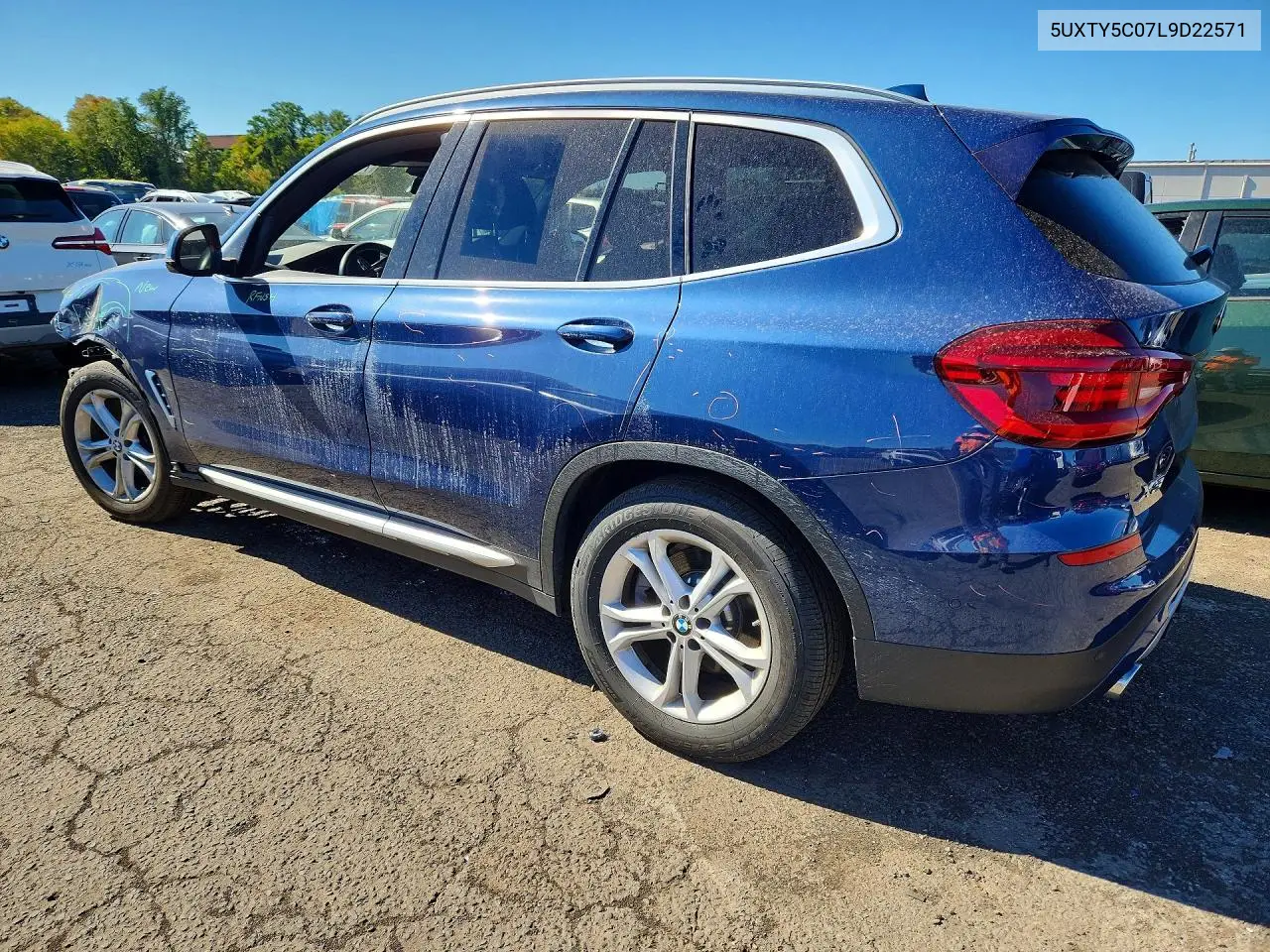 2020 BMW X3 VIN 5UXTY5C07L9D22571 — фото 2