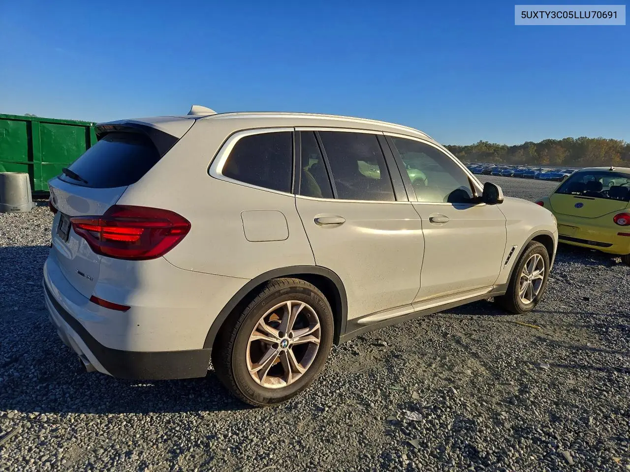 2020 BMW X3 VIN 5UXTY3C05LLU70691 — фото 3