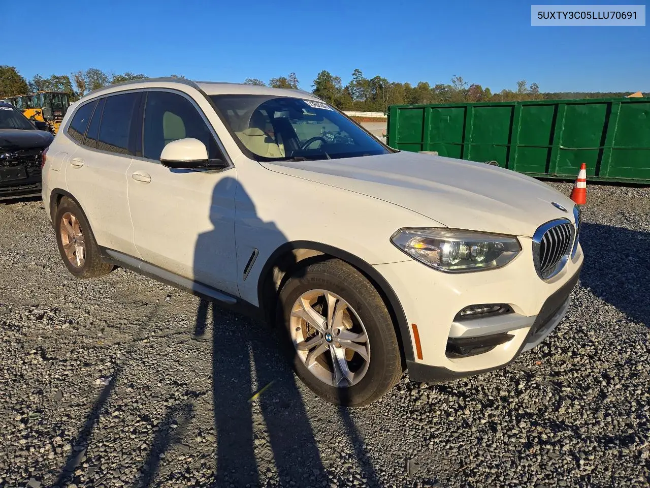 2020 BMW X3 VIN 5UXTY3C05LLU70691 — фото 4