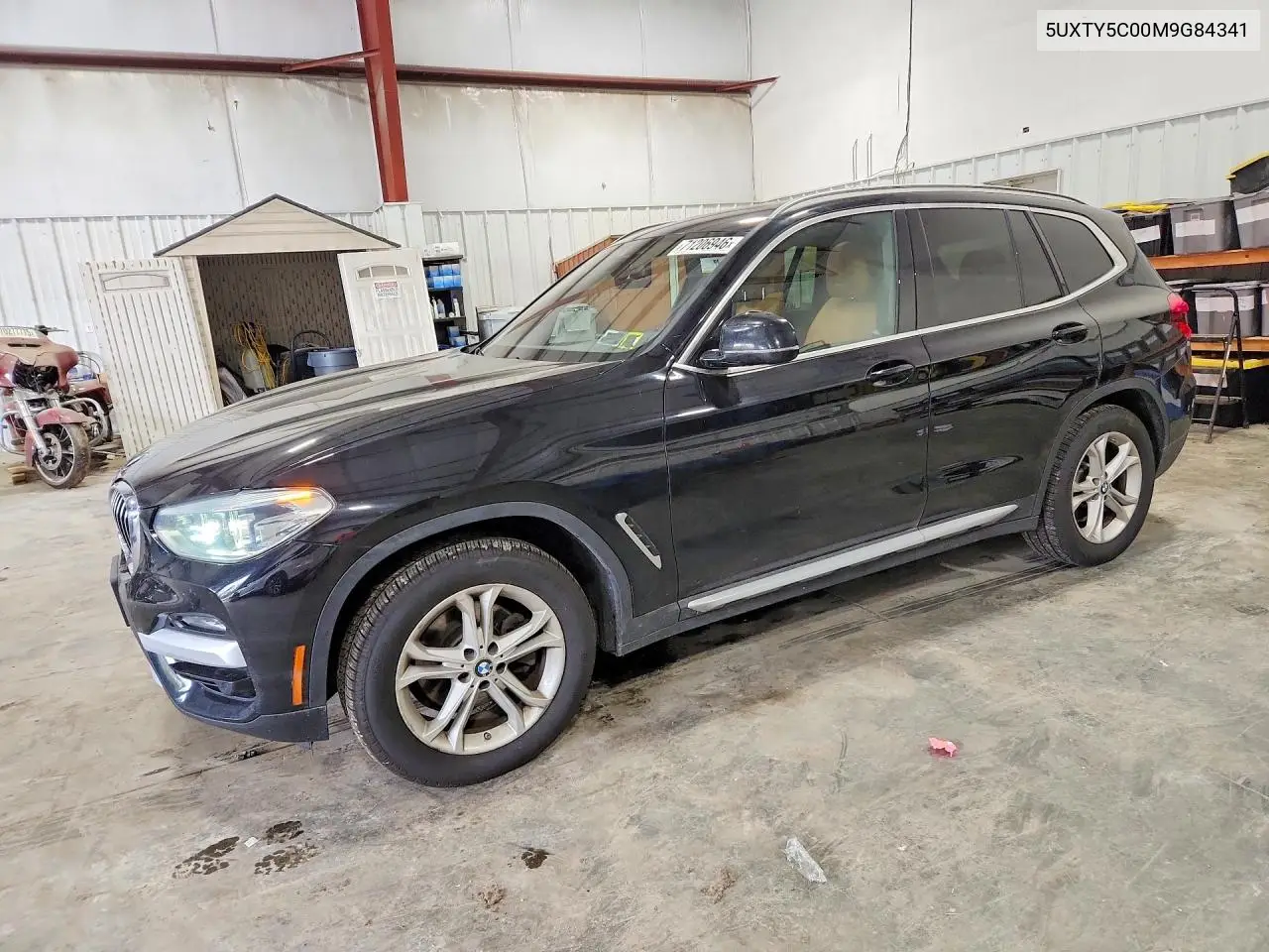 BMW X3 2021, VIN 5UXTY5C00M9G84341