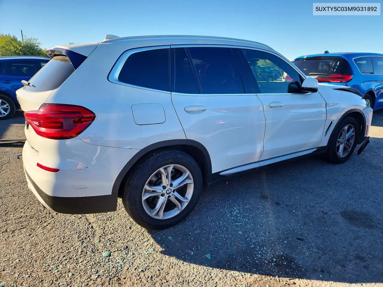 2021 BMW X3 VIN 5UXTY5C03M9G31892 — фото 3
